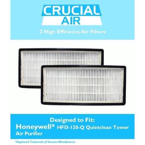 2 High Quality Honeywell Odor Neutralizing Air Purifier Filters  Fit HFD-120-Q Quietclean Tower Air Purifier  Replaces Honeywell IFD Filter  by Think Crucial - B00KC7S69S